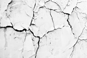 Obraz premium Cracked white paint texture
