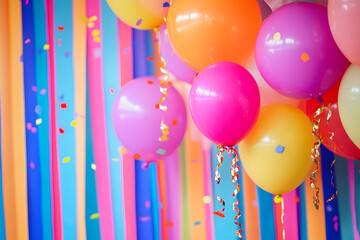 colorful balloons background