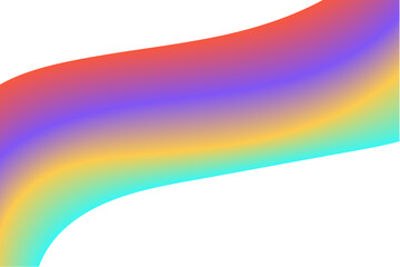 rainbow color gradation on white background. Modern abstract gradient background with a smooth blend of vibrant colors. Perfect for web design, posters, social media, and digital presentations. 