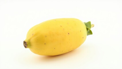Close-up of a single, yellow fruit.