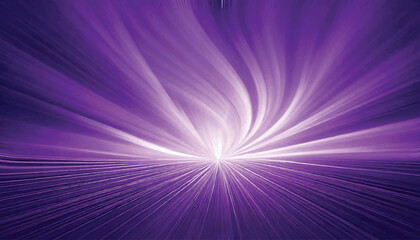 Abstract image of a bright white light at the center with purple radial lines extending outward, resembling a burst or explosion, set against a silhouette .