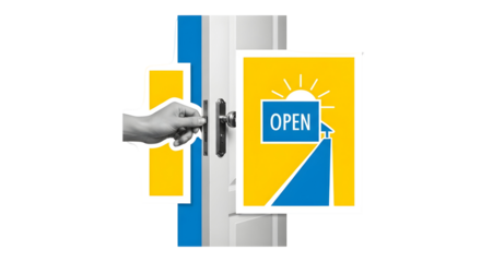 Open Door: Welcoming Customers to New Business Opportunities and Growth, A Modern Design