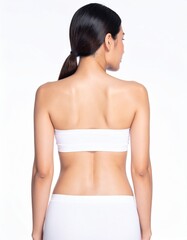 Fototapeta premium Woman Back View Healthy Body Skincare Wellness Concept.