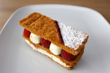 mille feuilles à la framboise