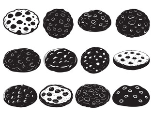 CHOCOLATE CHIP COOKIE SILHOUETTE