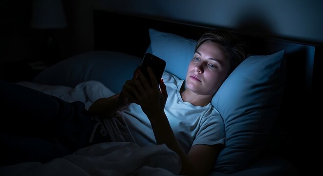 Nighttime Smartphone Use Affecting Sleep