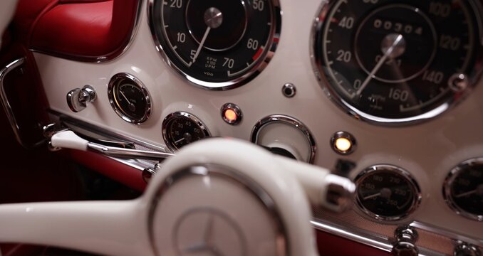 1955 Mercedes-Benz 300SL Gullwing, Luxury, Retro Car, vintage car 