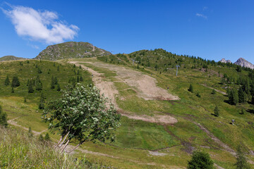 Obraz premium Hiking at Cima Tognola - Italy