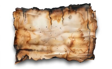 Vintage burnt parchment paper