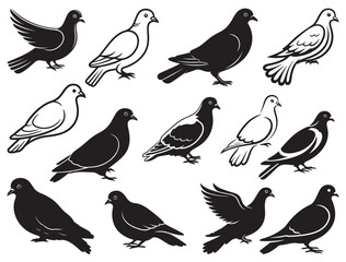 DOVE BIRD SILHOUETTE