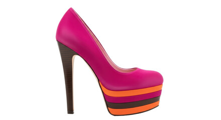 Isolated High Heel Platform Shoe
