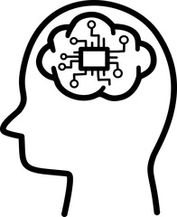 Technology symbol icon outline