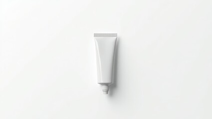 Blank white tube container on a white background.