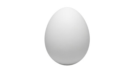 Isolated White Chicken Egg