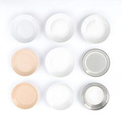 Pale yellow dinner plate with subtle rim design for minimalist tablescape