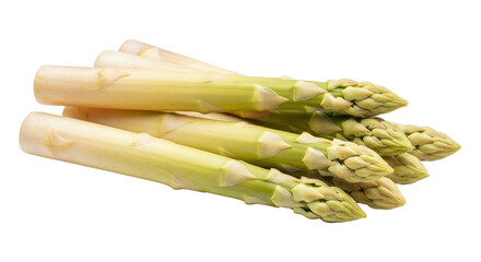 Isolated White Asparagus Spears