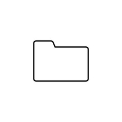 folder button isolated on white background icon minimalistic simplified flat web