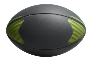 Water-resistant rugby ball with textured grip for muddy field play
