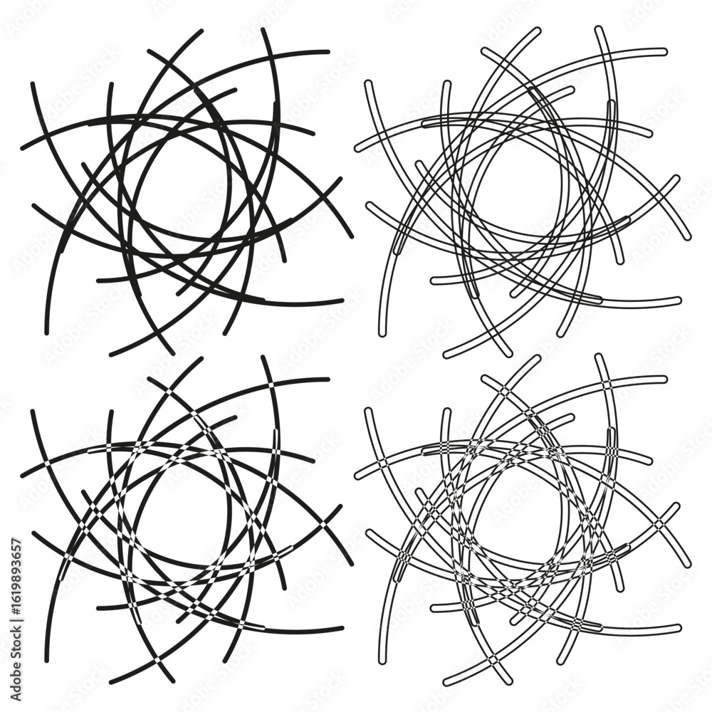 Poster abstract spiral patterns. dynamic line vortex. swirl shape vector. geometric motion illustration. ep