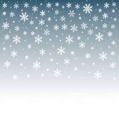a gradient blue to white background,  Blue shiny winter banner with snow, A wallapepr, A winter scene with many snowflakes. panoramic winter scene of falling snowflakes, 
