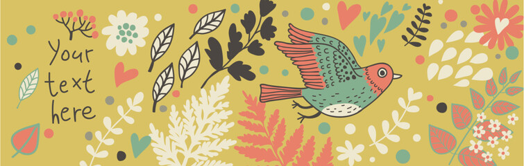 Vector poster design illustration, modern, vector, abstract green