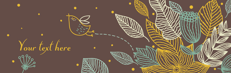 Vector poster design illustration, modern, vector, abstract green