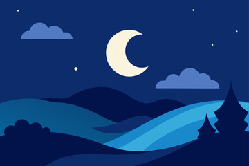 Fototapeta premium breath of the night breeze