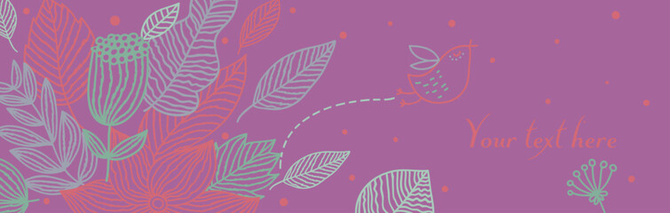 Vector poster design illustration, modern, vector, abstract green