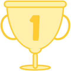 1등, 트로피,골드