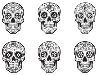 SUGAR SKULL SILHOUETTE