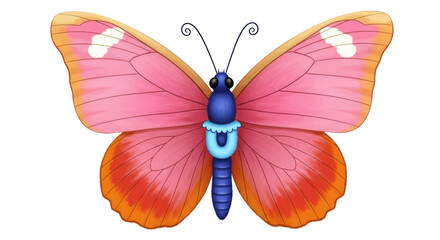 Isolated Pink Butterfly
