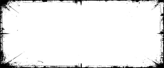 Vector grunge texture distressed frame on white background for your text 