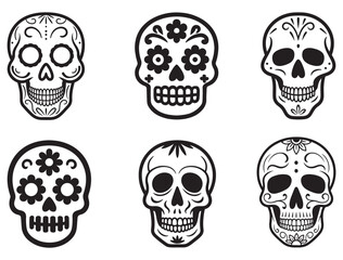 SUGAR SKULL SILHOUETTE