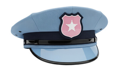 Isolated Police Cap