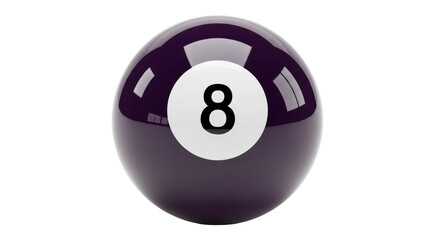 Isolated billiard ball number 8