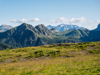 Fototapeta premium Hiking at Cima Tognola - Italy