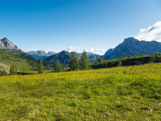 Fototapeta premium Hiking at Cima Tognola - Italy