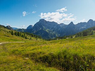 Fototapeta premium Hiking at Cima Tognola - Italy
