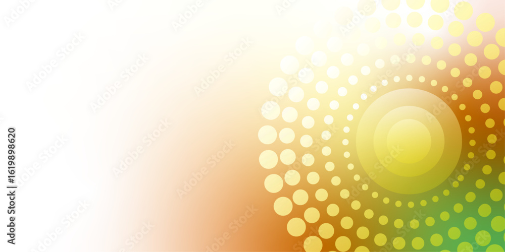 Poster abstract modern gradient color and colorful background with halftone dots pattern design. vector ill