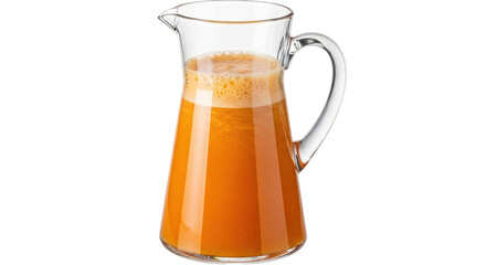 Isolated Pitcher of Carrot Juice