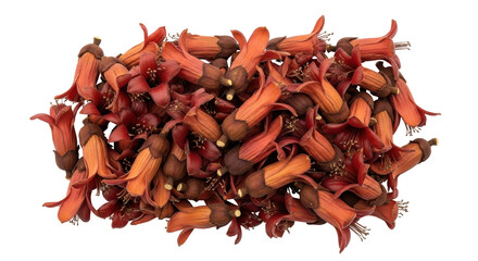 Obraz premium Isolated Pile of Red Flowers