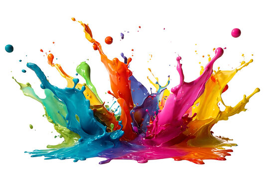 abstract colorful splesh on solid background
