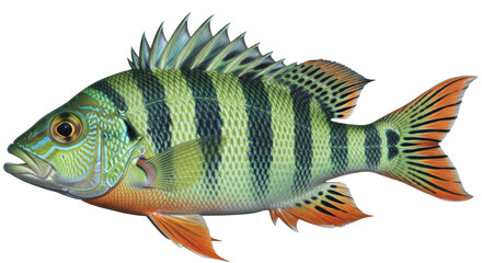 Isolated Sheepshead Fish