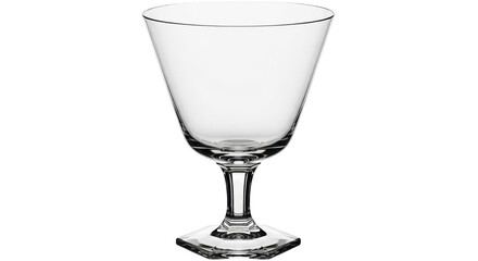 Isolated Empty Martini Glass