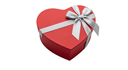 Isolated Heart Shaped Gift