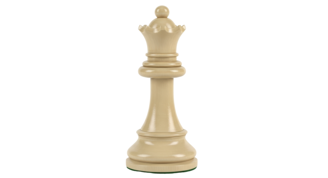Isolated White Chess Queen