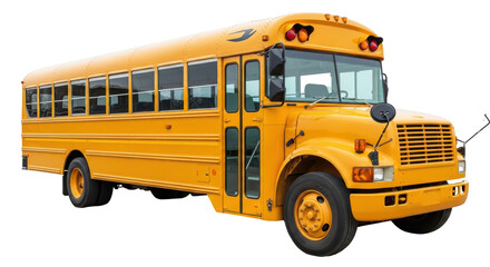 Isolated Yellow School Bus