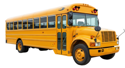 Isolated Yellow School Bus