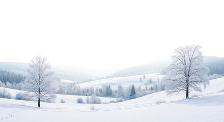 Obraz premium winter landscape in the mountains