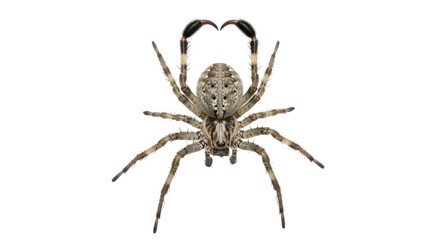 Isolated Spider with Detailed Legs